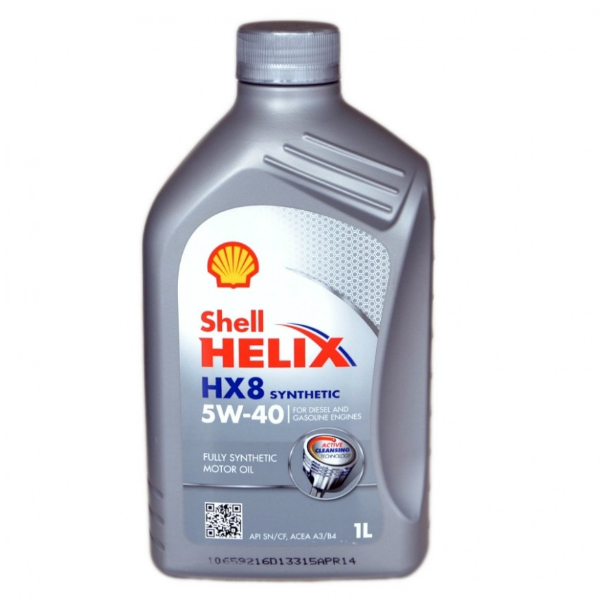 Моторное масло Shell Helix HX8 5w40 синтетическое (1 л)